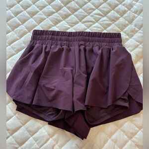 Amazon CRZ Yoga flowy shorts Dark Purple